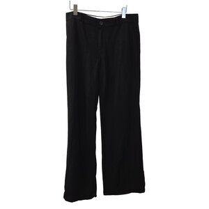 Banana Republic Linen Blend Wide Leg Trouser Pants Size 8 Long